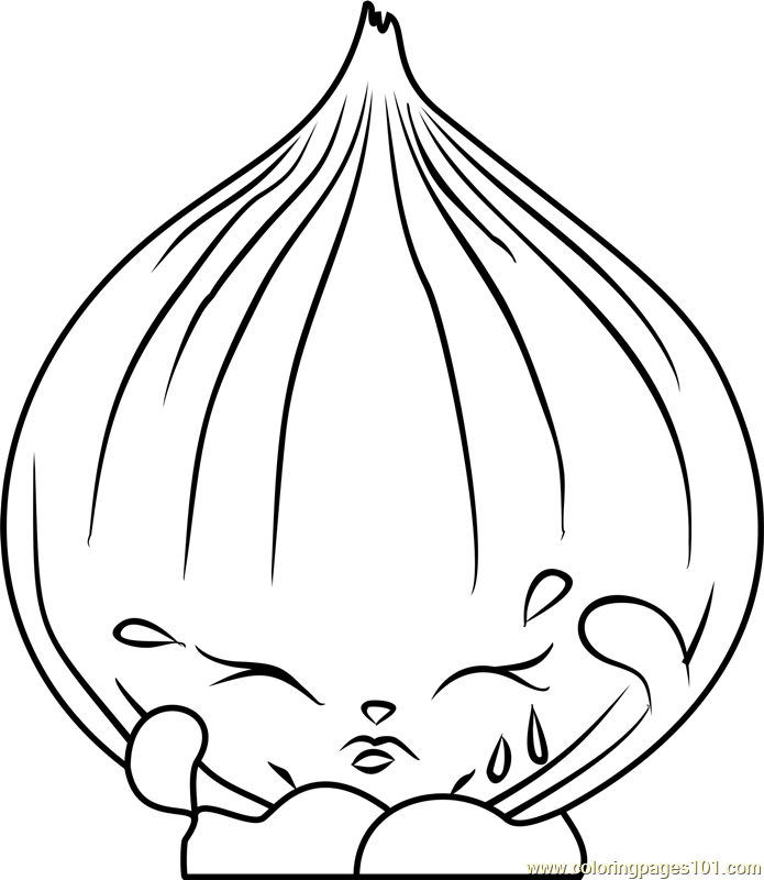 Onion Coloring Page
