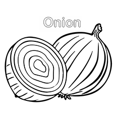 230x230 The Onions Edible Bulbs Onion Slice Coloring Page. Goofy