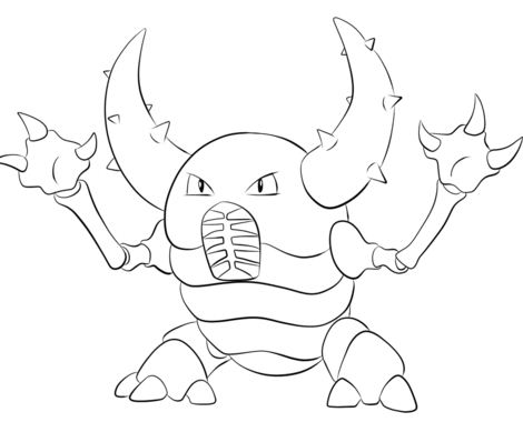 470x380 Cacnea From Pokemon Coloring Page