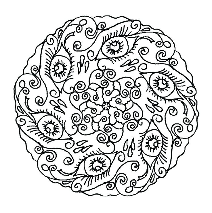 737x741 Mandala Coloring Pages Online Mandala Coloring Pages At Coloring