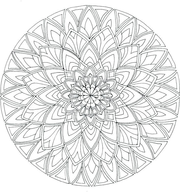 736x784 Online Mandala Coloring Pages Printable Mandala Coloring Pages