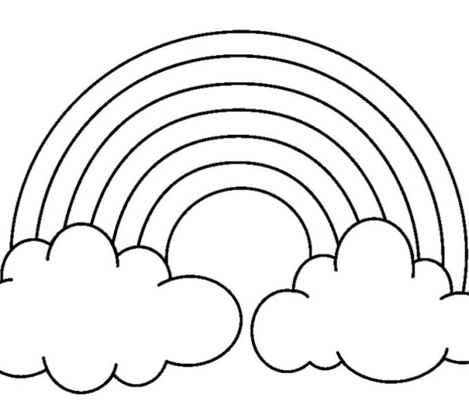 678x600 Rainbow Colouring Pictures 29 Rainbow Color Pages Rainbows