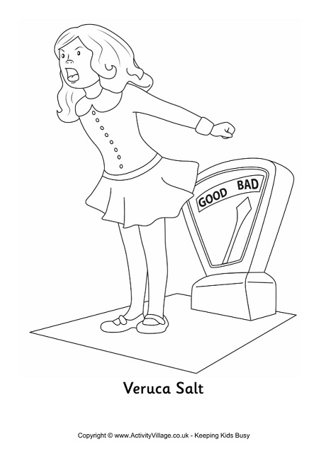460x650 Willy Wonka Colouring Page