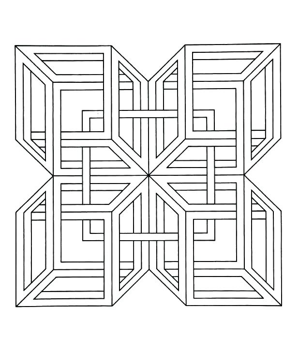 618x731 Coloring Pages Optical Illusions Printable Optical Illusion Pages