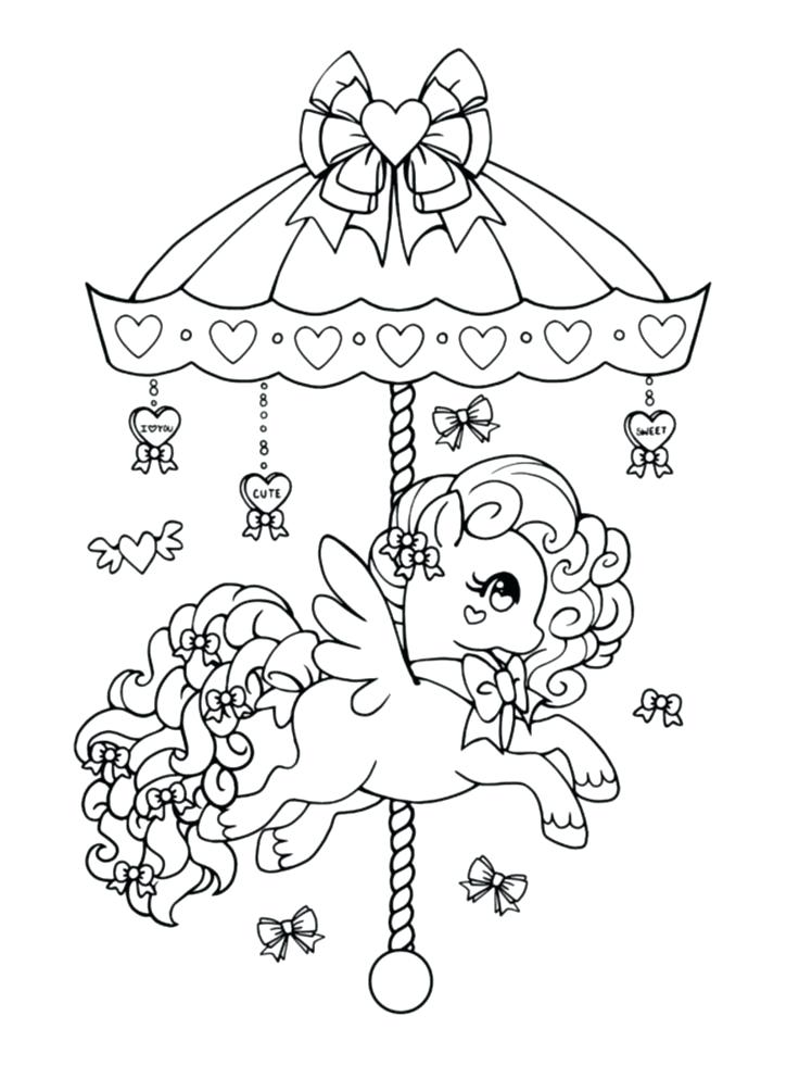736x981 Open Book Coloring Page Valentine Gift Carousel Pony Open By Open