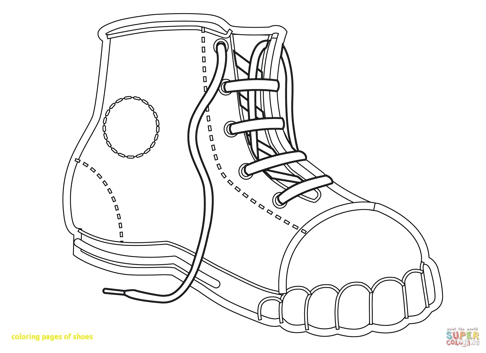 1690x1228 Focus Printable Tennis Shoe Coloring Pages Shoes With Open