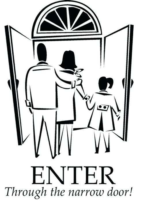 514x700 Door Coloring Page The Narrow Door Coloring Page Open Door
