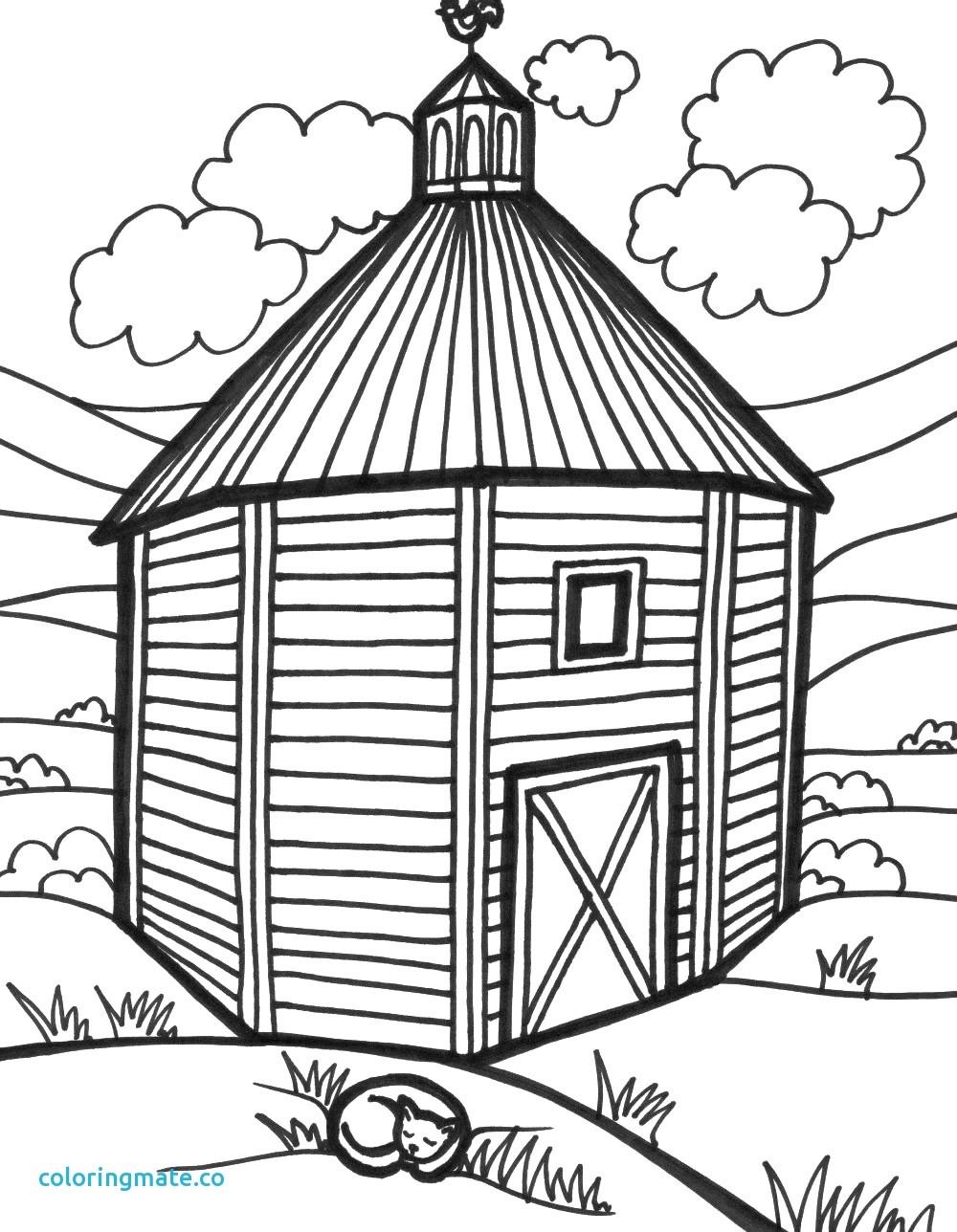 1000x1288 Barn Door Coloring Page
