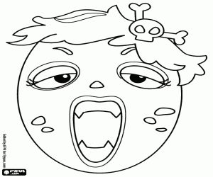 Open Mouth Coloring Page