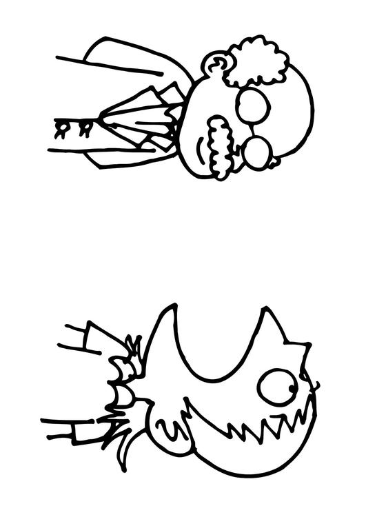 531x750 Coloring Page Open Your Mouth