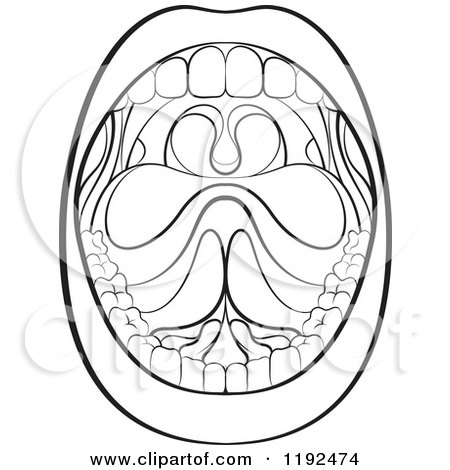 450x470 Open Mouth Coloring Pages