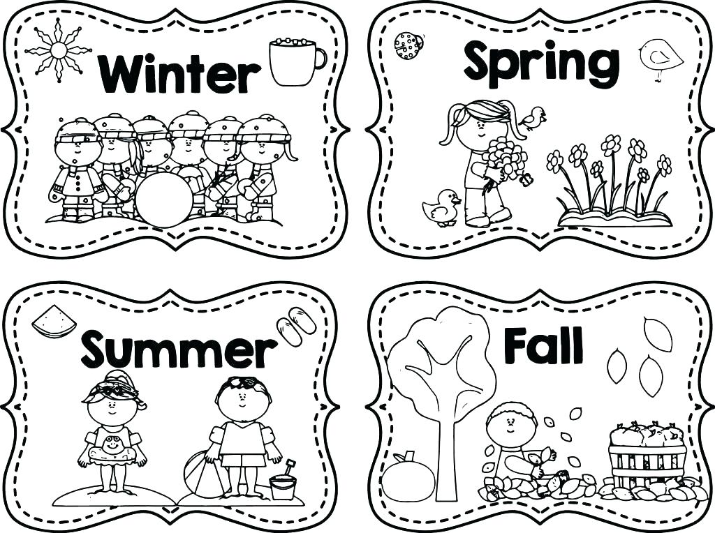 1024x764 Season Coloring Pages Season Colori Pages Seasons Sheet Season