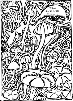 236x327 Optical Illusion Coloring Pages Free Printable