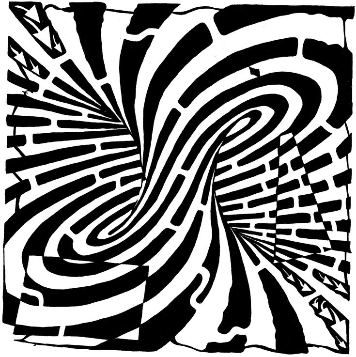 Optical Illusion Coloring Pages Free Printable