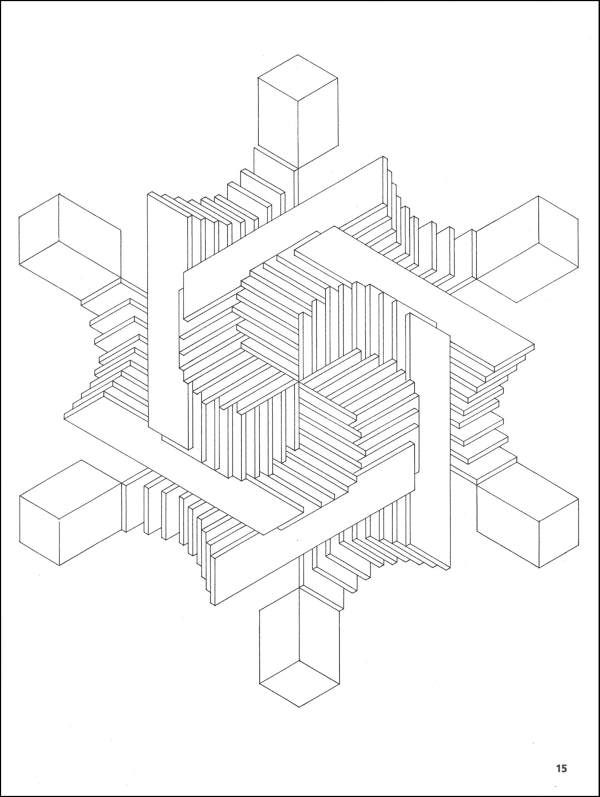 600x797 Illusion Clipart Coloring Page