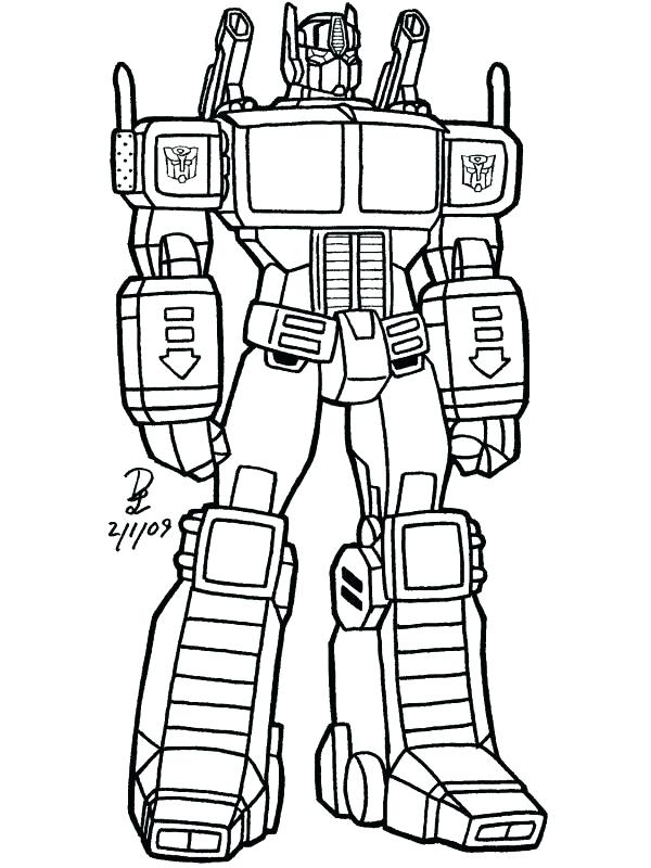 600x800 Optimus Prime Coloring Pages Prime Coloring Page Optimus Prime