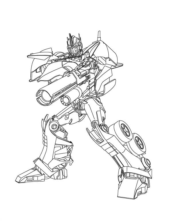 600x776 Optimus Prime Coloring Sheet Free Download