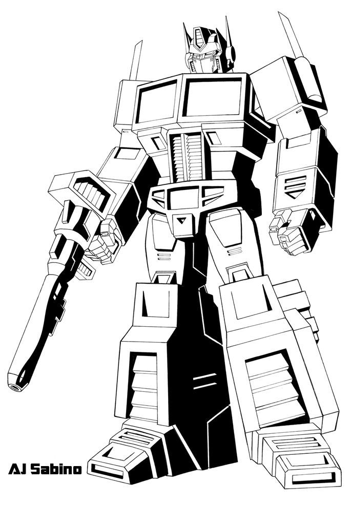 687x986 Optimus Prime Coloring Page. Transformers Transformers