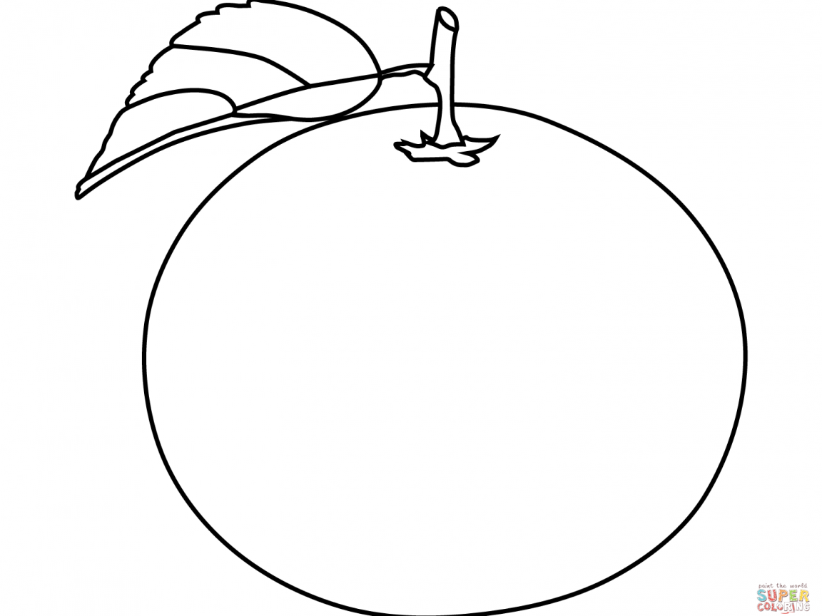 1152x864 Orange Coloring Pages Fruit O Alphabet Of Oranges Fruits Printable