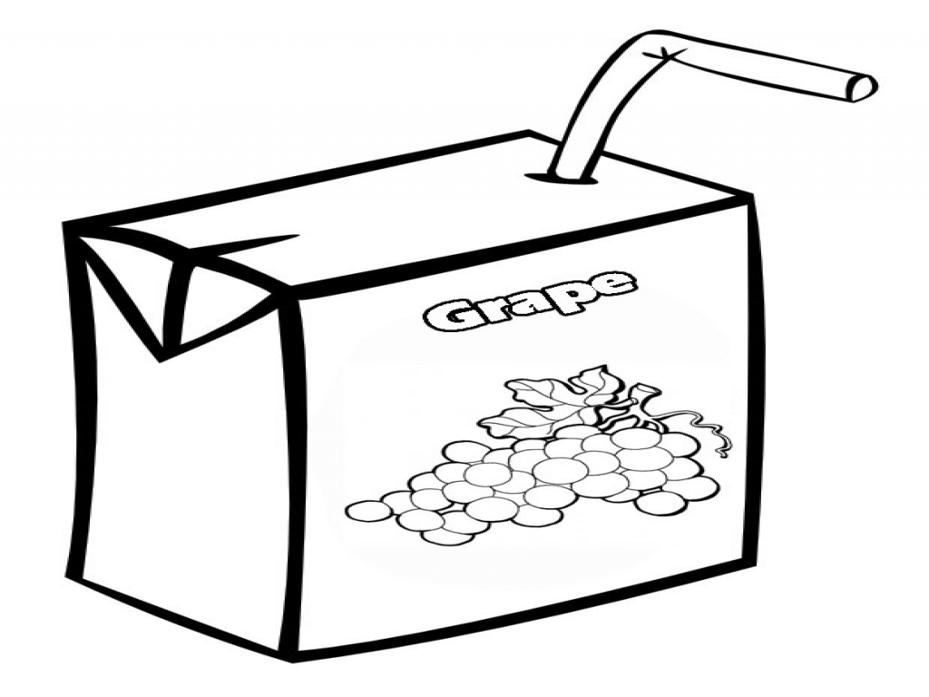 1024x768 Drink Coloring Pages Box Orange Juice Flavor Apple