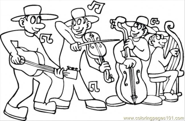 650x424 Concert Coloring Page