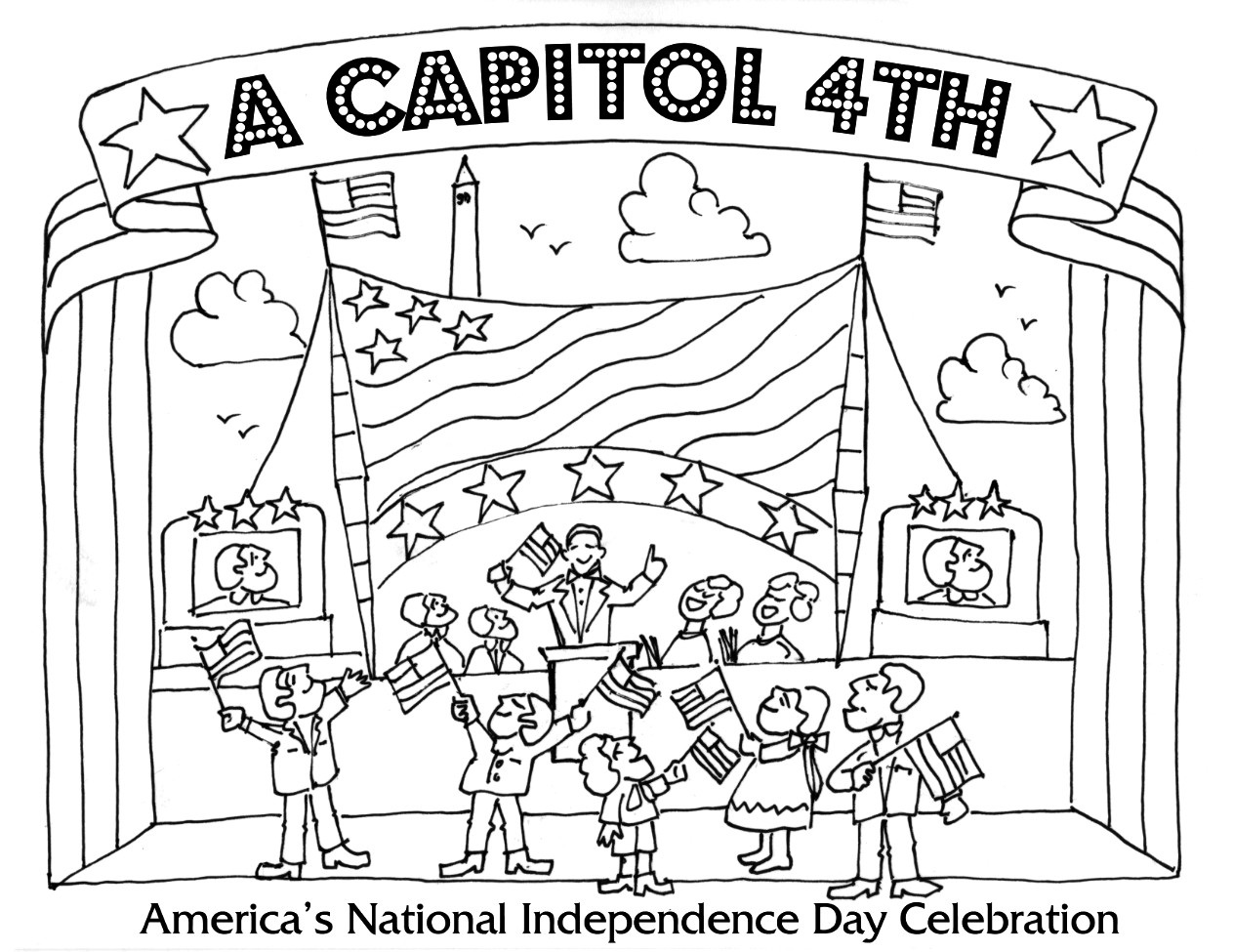 1263x975 Capcon Coloring Page 4 Orchestra Pages