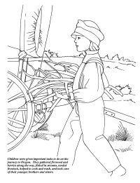 200x261 Children On The Oregon Trail Coloring Page