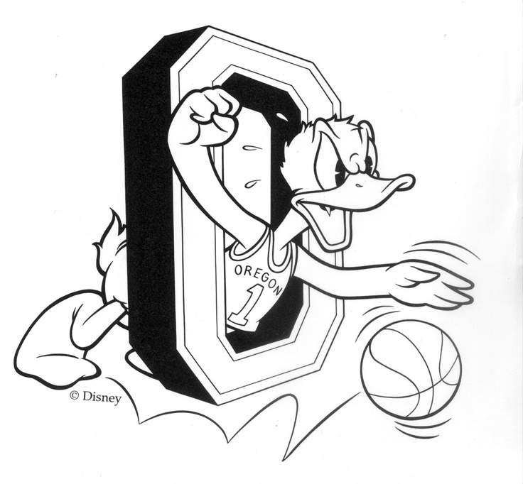 Oregon Ducks Coloring Page