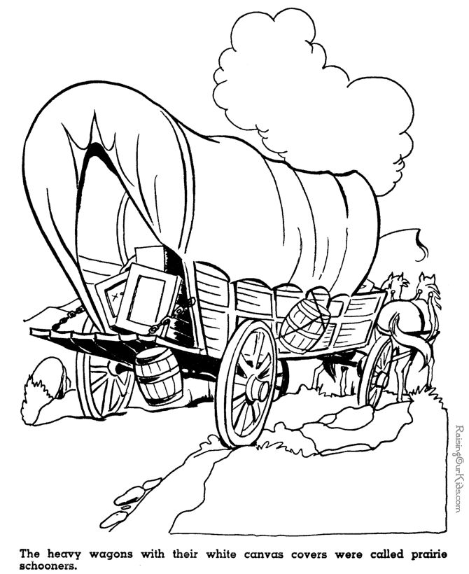 Oregon Trail Coloring Page