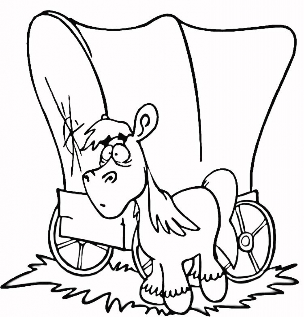 980x1024 Chuck Wagon Coloring Page