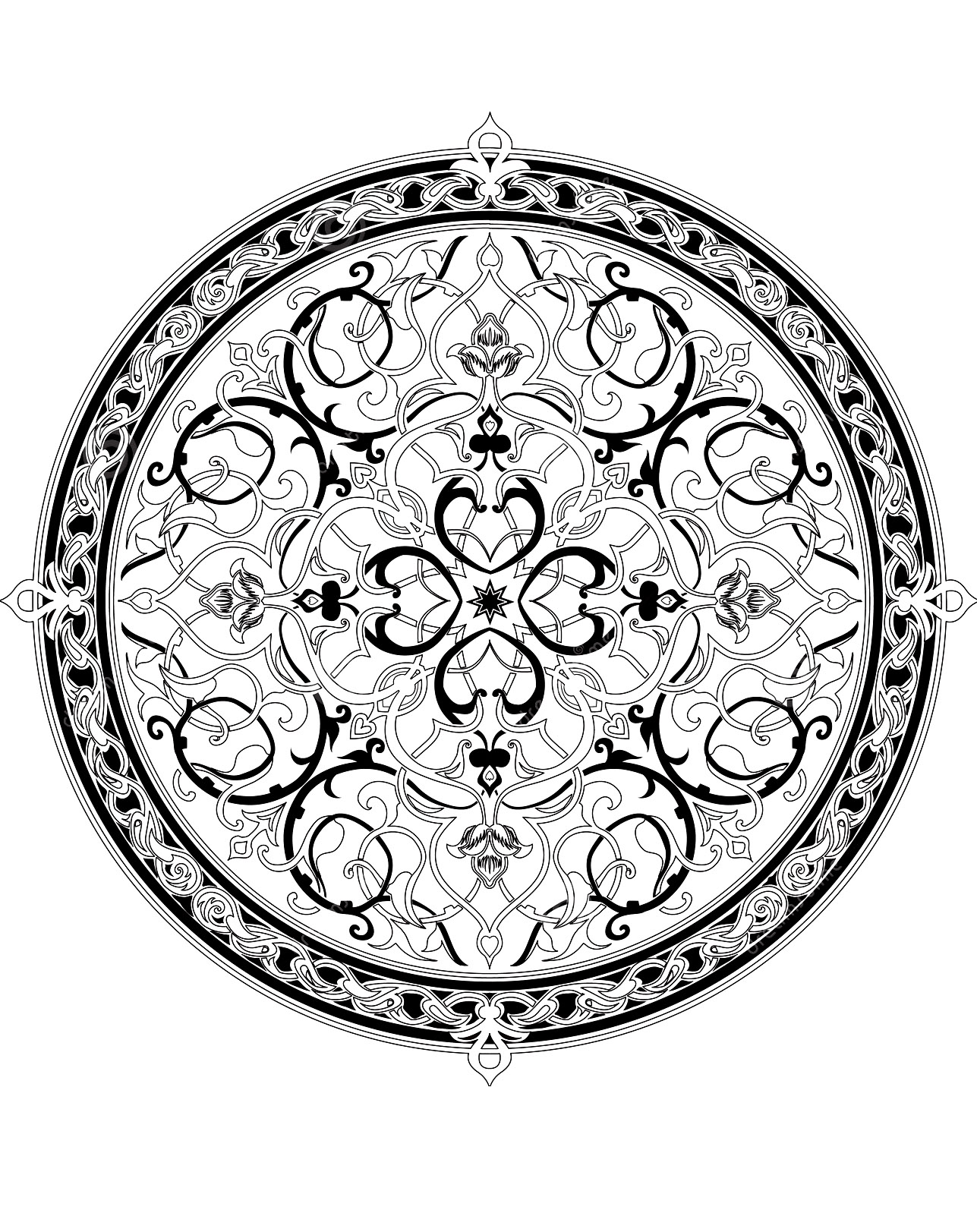 1287x1623 Oriental Mandala 1