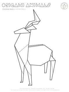 238x320 Free Printable Origami Animals Coloring Pages