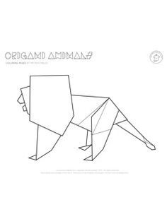 236x317 Origami Animal Coloring Pages