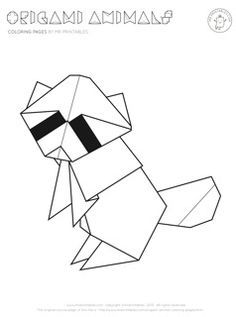 236x317 Origami, Coloring Pages