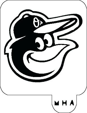 306x399 Baltimore Orioles Coloring Pages Hair Art Stencil Orioles Logo