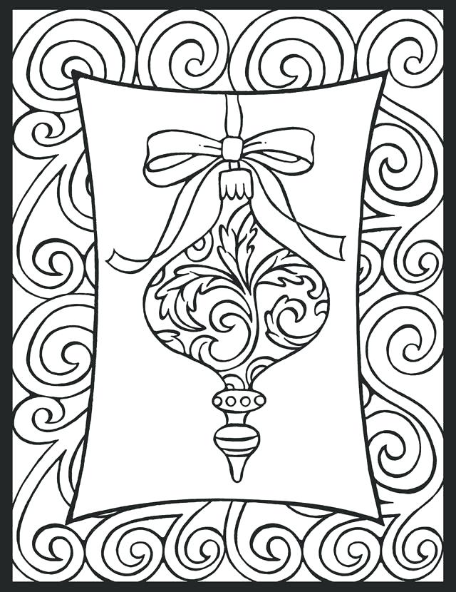 640x830 Stain Glass Christmas Ornaments Stained Glass Coloring Page High
