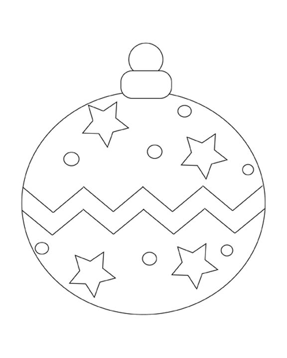 576x720 Christmas Ornament Coloring Pages