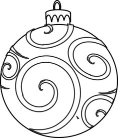 236x275 Ball Christmas Ornament Christmas Coloring Page