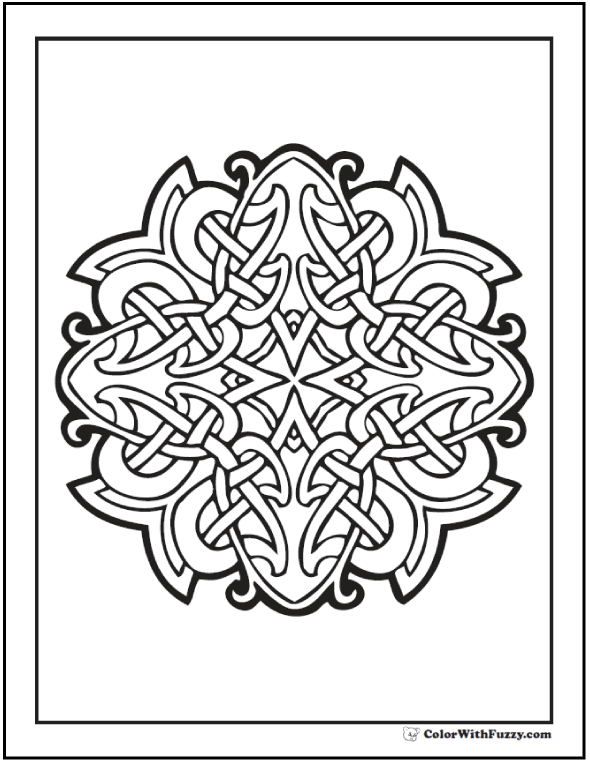 590x762 90 Celtic Coloring Pages Irish, Scottish, Gaelic
