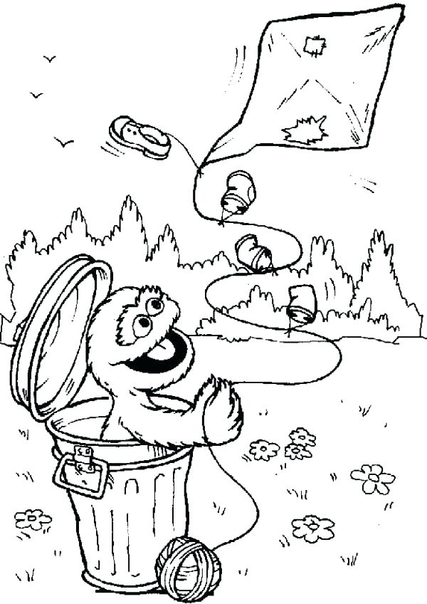 600x848 Oscar The Grouch Coloring Page Oscar The Grouch Colouring Pages