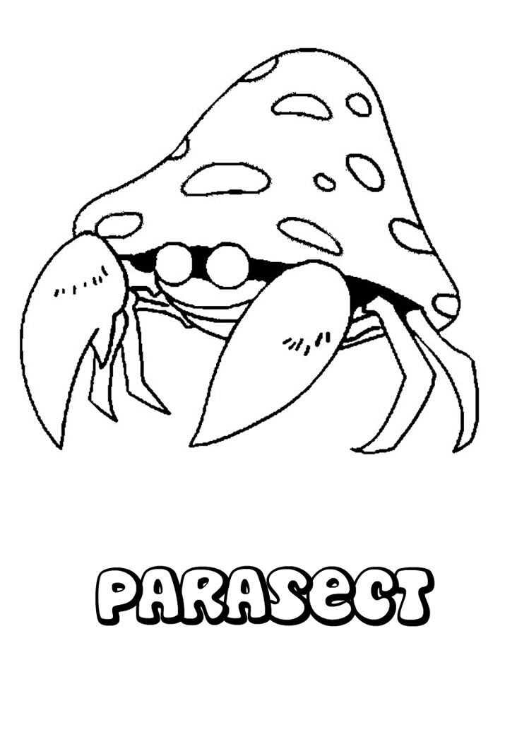749x1060 Parasect Pokemon Coloring Page. More Bug Pokemon Coloring Pages Om
