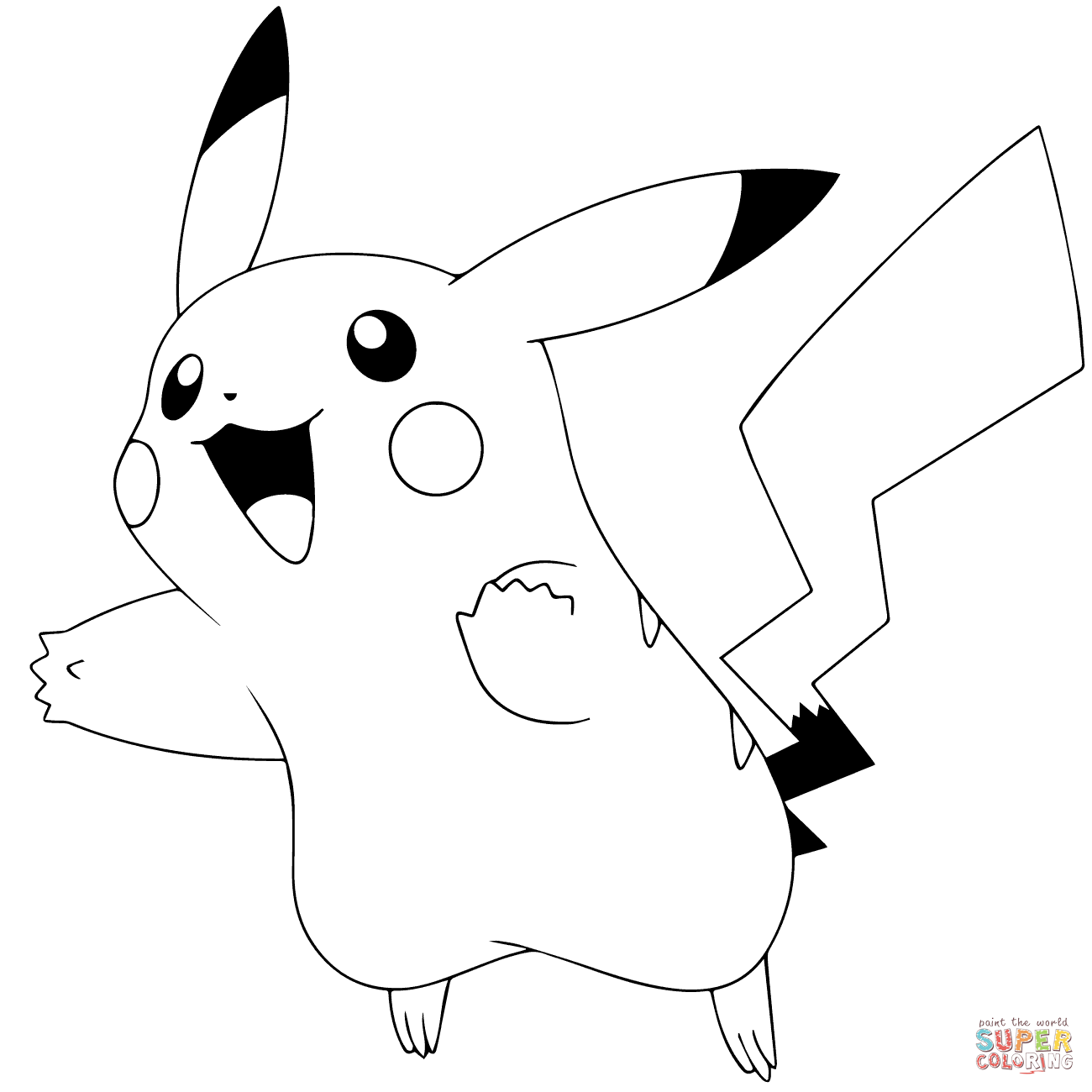 1300x1300 Surging Coloring Pages Of Pokemon All Free