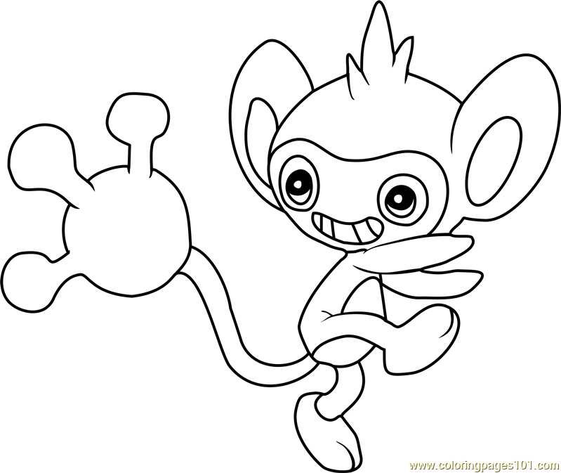 799x673 Aipom Pokemon Coloring Page