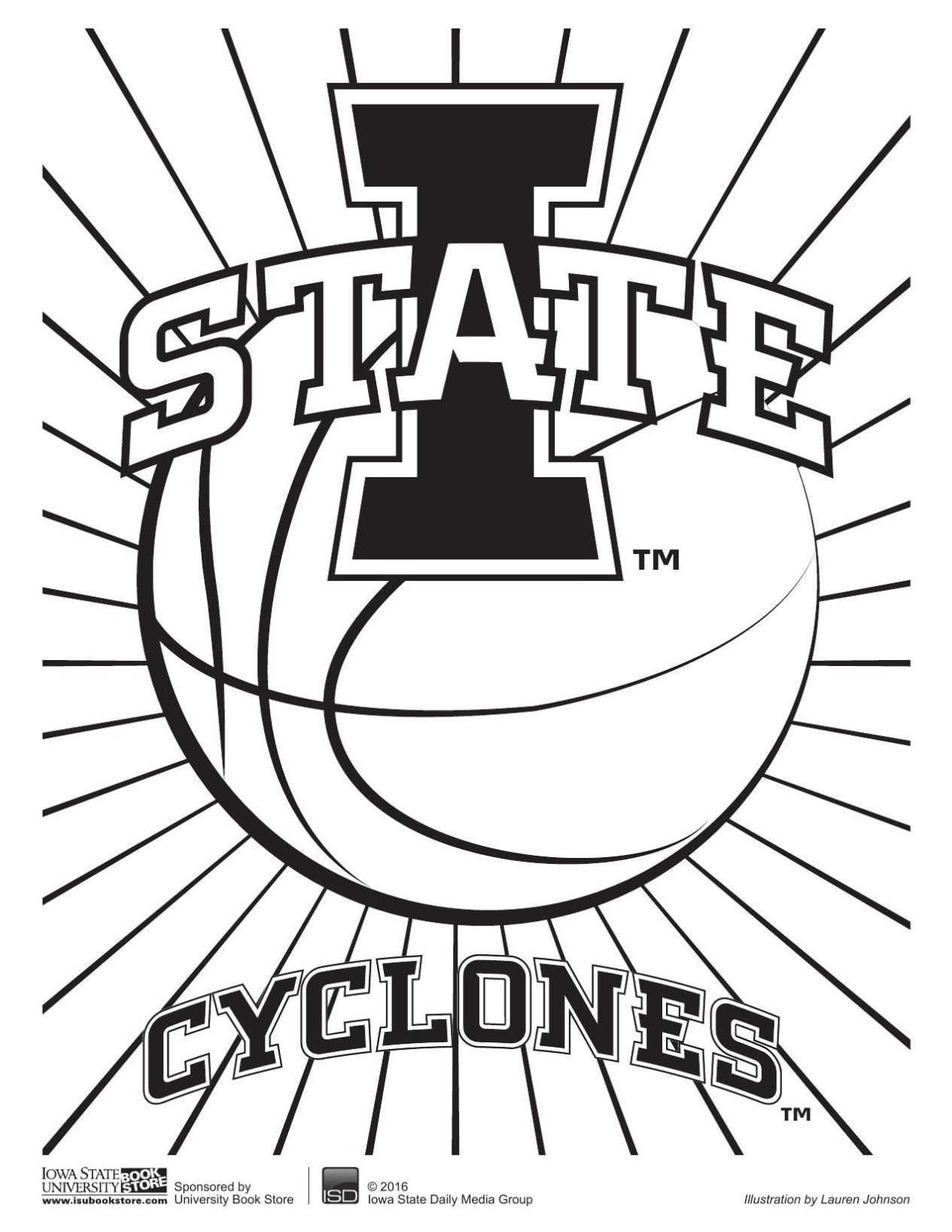 1265x1637 Iowa State Cyclones Coloring Pages