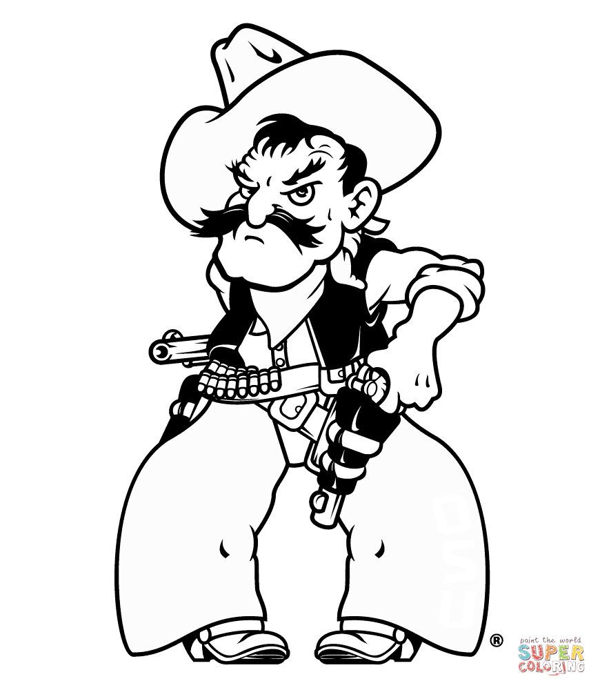 870x1000 Oklahoma State Coloring Pages