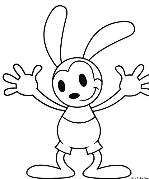 Oswald The Lucky Rabbit Coloring Pages
