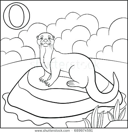 450x470 Otter Coloring Pages Printable Giant Otter Coloring Page Free