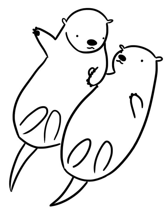564x712 Otter Coloring Page Artsy Fartsy Lets Get Creative