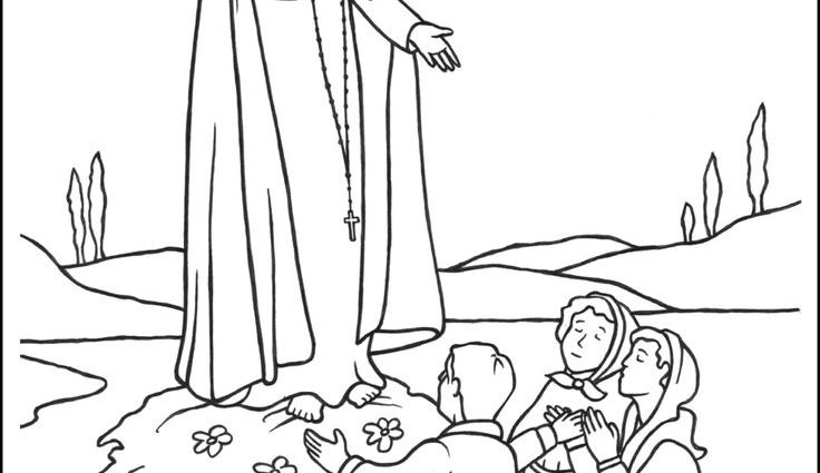 736x425 Lady Of Fatima Coloring Pages 20 Best Mary Coloring Pages Images
