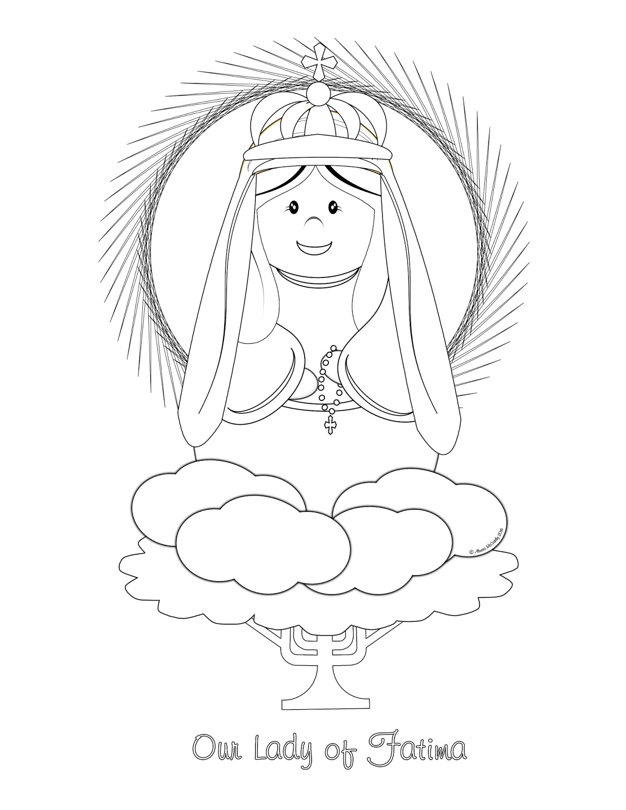 1237x1600 Life, Love, Amp Sacred Art Free Our Lady Of Fatima Coloring Page